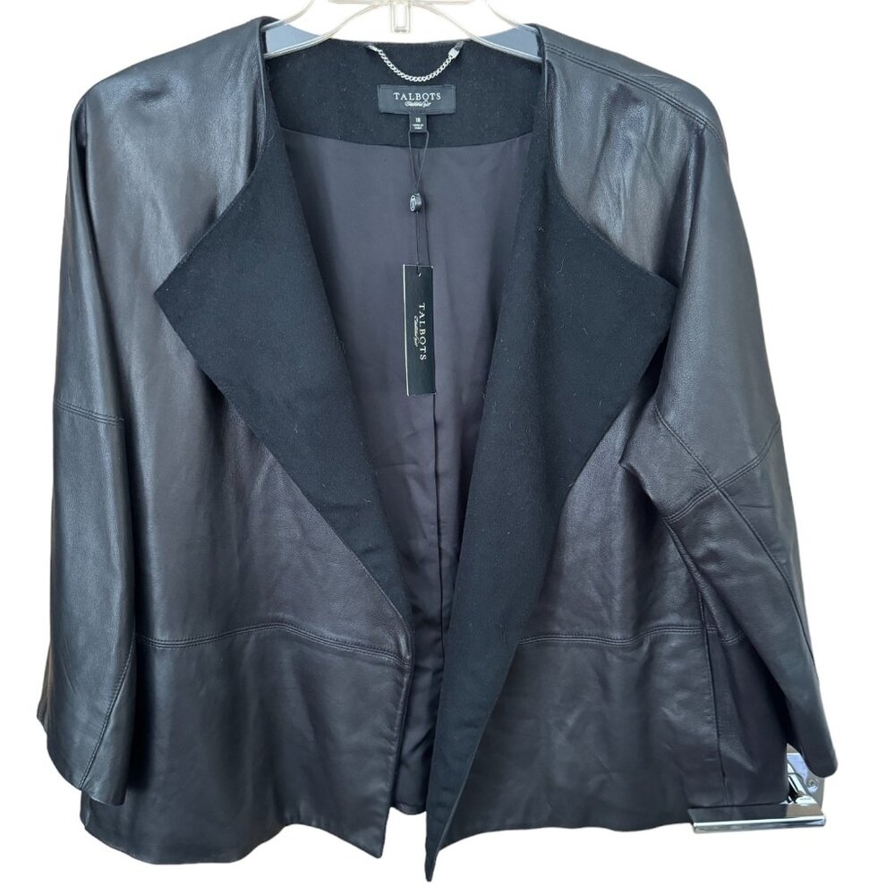 Butter Soft Leather Jacket with Wool Facing - NWT